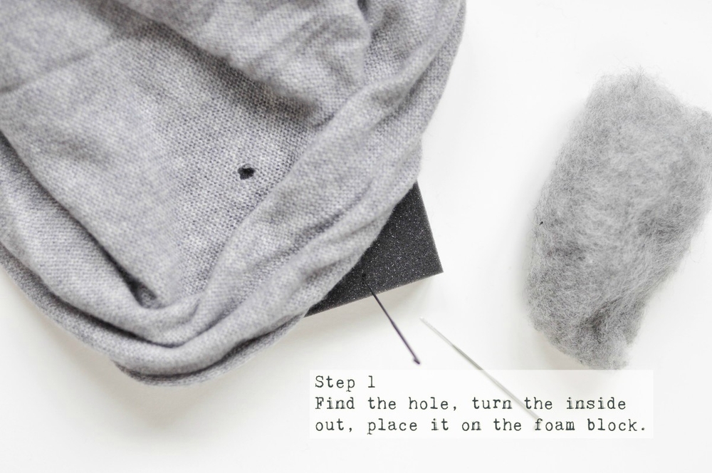 How to mend holes on sweaters the easy way