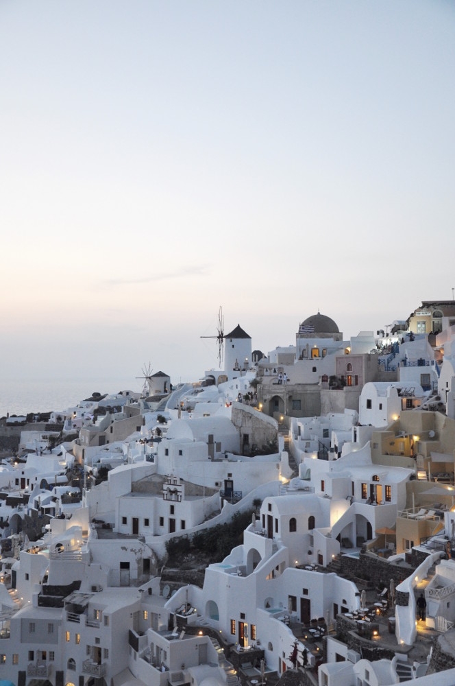 Dreamland of White Houses in Oia, Santorini