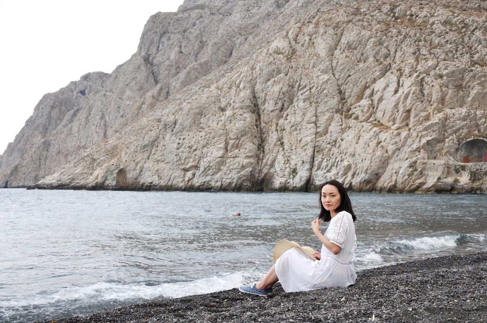 Santorini Ancient Thera and Black Beach