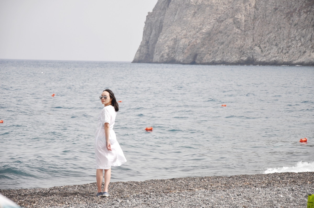 Santorini Ancient Thera and Black Beach