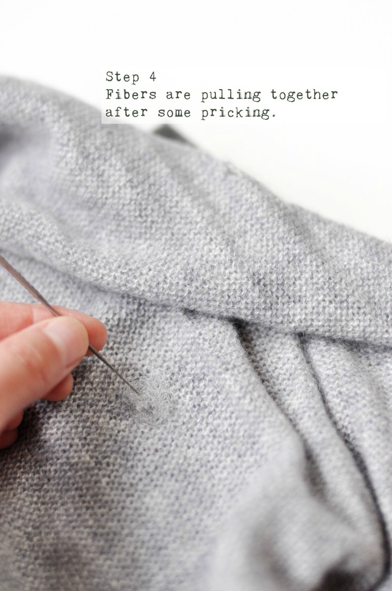 How to mend holes on sweaters the easy way