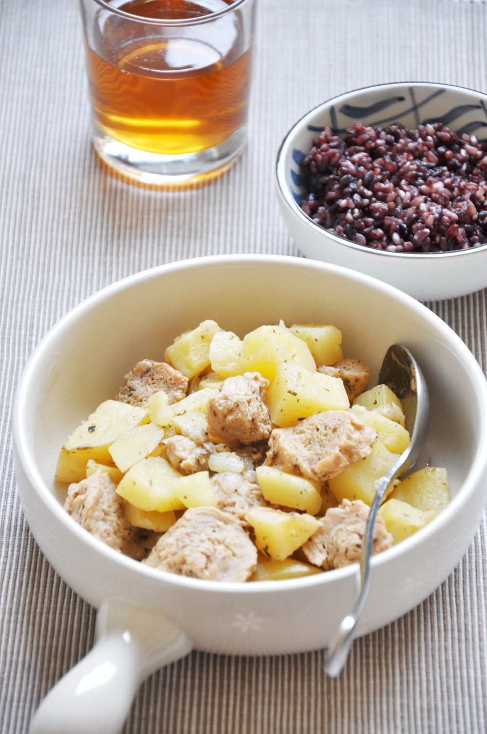 Potato and Soy Protein Stew