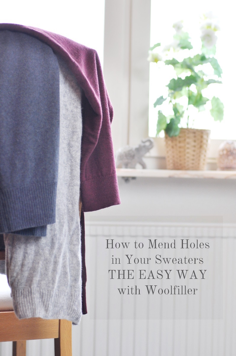 How to mend holes on sweaters the easy way