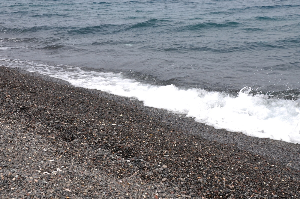 Santorini Ancient Thera and Black Beach